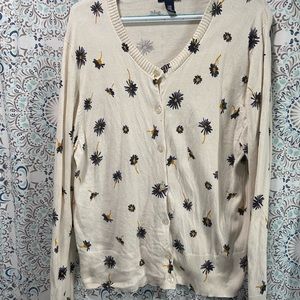 Well loved floral Gap cardigan